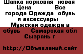 Шапка норковая, новая › Цена ­ 5 000 - Все города Одежда, обувь и аксессуары » Мужская одежда и обувь   . Самарская обл.,Сызрань г.